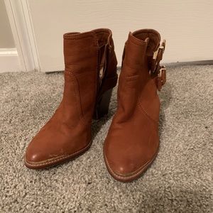 Gianni Bini Leather Ankle Boots